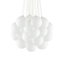 Luminaire à suspension MAPA PLUS à 2 flammes E14 IP20, acier, blanche
