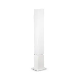 Outdoor floor luminaire EDO OUTDOOR SQUARE, IP44, height 79cm, GX53 max. 15W, white
