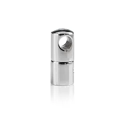 Support SUPPORTO CAVO 15X30 avec décharge de traction, fermé, chrome