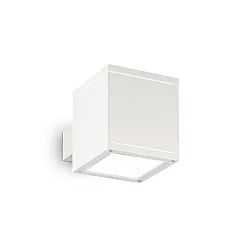 Wall luminaire SNIF SQUARE, IP44, Up/Down, G9 max. 40W, aluminium / pyrex glass, white