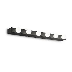 Luminaire de miroir PRIVÈ 6 flammes E14 IP20, noir 