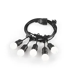 lumières féériques FIESTA SP5 5 flammes, avec prise de courant IP44 220-240 V~ 404cm, noir
