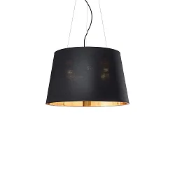 Luminaire à suspension NORDIK-SP4 E27 IP20, or, noir mat