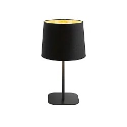 Lampe de table NORDIK E27 IP20, or, noir mat