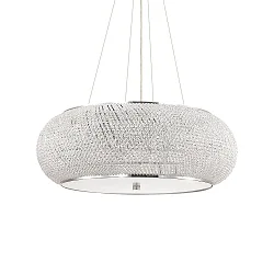 Luminaire à suspension PASHA 14 flammes E14 IP20, chrome