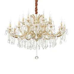 Lustre NAPOLEON 8 flammes E14 IP20, or