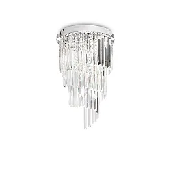Luminaire de plafond CARLTON 8 flammes E14 IP20, chrome