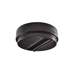 Plafonnier triphasé QUICK | SMILE | FOX - SINGLE ON-OFF rond, on/off, noir mat