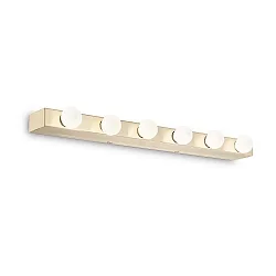 Luminaire de miroir PRIVÈ, 6 flammes E14 IP20, laiton
