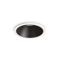 Plafonnier encastré GAME TRIM ROUND 85MM rond, rigide, UGR < 19, on/off IP40/IP20, noir, blanche 