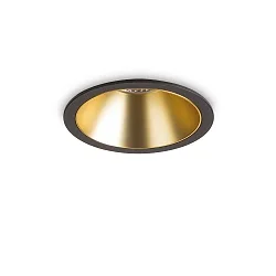 Plafonnier encastré GAME TRIM ROUND 85MM rond, rigide, UGR < 19, on/off IP40/IP20, noir 