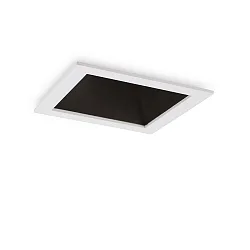 Plafonnier encastré GAME TRIM SQUARE 84MM angulaire, rigide, UGR < 19, on/off IP40/IP20, noir, blanche 