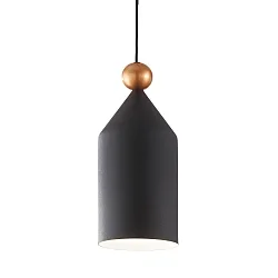 Luminaire à suspension TRIADE-1 E27 IP20, or, noir mat, blanche, revêtement en poudre