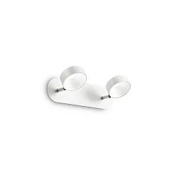 Applique et plafonnier OBY à 2 flammes IP20, blanche