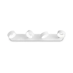 Applique et plafonnier OBY 4 flammes IP20, blanche