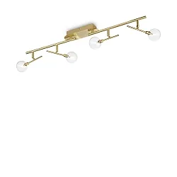 Applique et plafonnier MARACAS 4 flammes G4 IP20, dégager, laiton brossé