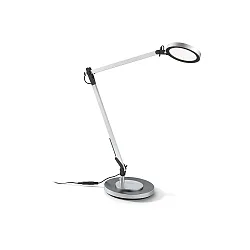 Lampe de table FUTURA avec bras articulé IP20, aluminium gradable