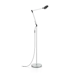 Lampadaire FUTURA avec bras articulé IP20, aluminium