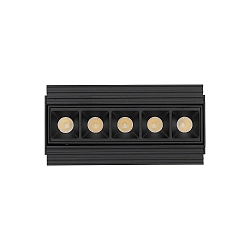 Downlight encastrable LIKA FI TRIMLESS D14 5 flammes, affleurant, on/off, UGR < 16 IP20, scintillant, noir 