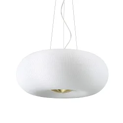 Luminaire à suspension ARIZONA 5 flammes GX53 IP20, blanche, laiton satiné