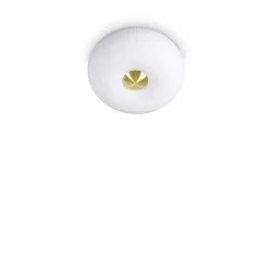 Luminaire de plafond ARIZONA à 2 flammes GX53 IP20, blanche, laiton satiné