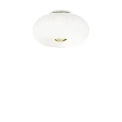 Luminaire de plafond ARIZONA 3 flammes GX53 IP20, blanche, laiton satiné