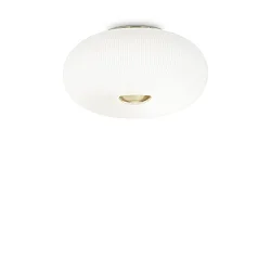Luminaire de plafond ARIZONA 5 flammes GX53 IP20, blanche, laiton satiné