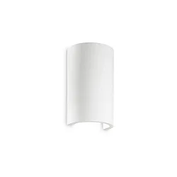 Luminaire mural FLASH GESSO ROUND à peindre G9 IP20, blanche, à peindre