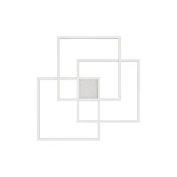 Applique et plafonnier FRAME-2 carré IP20, blanche