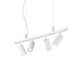 Spot DYNAMITE pivotant, rotatif GU10 IP20, blanche, revêtement en poudre
