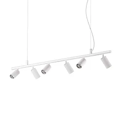 Spot DYNAMITE pivotant, rotatif GU10 IP20, blanche, revêtement en poudre