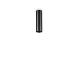 Luminaire de plafond LOOK PL1 H20 cylindrique, on/off GU10 IP20, noir mat 