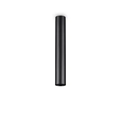 Luminaire de plafond LOOK PL1 H40 cylindrique, on/off GU10 IP20, noir mat 
