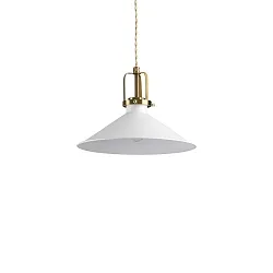 Luminaire à suspension ERIS-3 E27 IP20, or mat, blanche