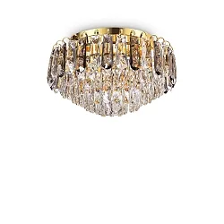 Luminaire de plafond MAGNOLIA G9 IP20, or, couleurs fumée, transparent