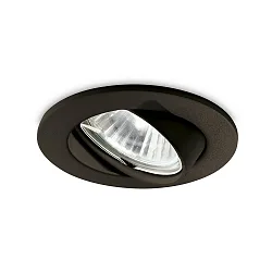 Lumière encastrée SWING pivotant GU10 IP20, noir 