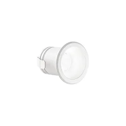 Recessed LED spot VIRUS, IP20, Ø 4cm, 3W 3000K 210lm 20°, CRi >90, white / white