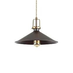 Luminaire à suspension ERIS-4 E27 IP20, or mat, noir 