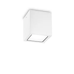 Plafonnier extérieur TECHO PL1 D15 SQUARE carré GU10 IP54, blanche