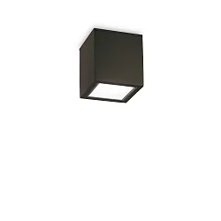 Plafonnier extérieur TECHO PL1 D09 SQUARE carré GU10 IP54, noir