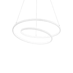 Luminaire à suspension OZ D60 ON-OFF rond, on/off IP20, blanc mat 