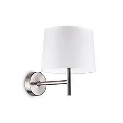 Luminaire mural SET UP à 1 flamme E27 IP20, nickel