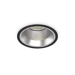 Plafonnier encastré OFF 162 rond IP20, noir 