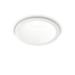 Plafonnier encastré GAME TRIM ROUND 120MM rond, UGR < 19, commutable IP40/IP20, blanc mat 