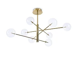 Luminaire à suspension EQUINOXE SP8 8 flammes G4 IP20, chrome