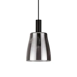 pendant luminaire COCO 1 flame, adjustable IP20, smoky colour