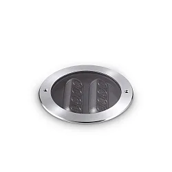Projecteur encastré TAURUS PT D17 ACCENT ROUND 2 voies, pivotant, accessible, commutable IP67, acier 