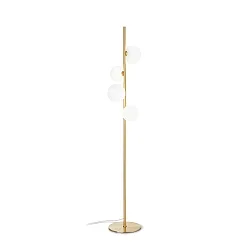 Lampadaire PERLAGE 4 flammes G9 IP20, noir 