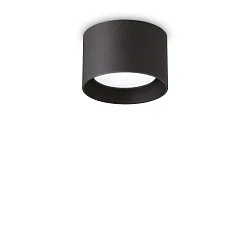 ceiling luminaire SPIKE PL1 ROUND GX53 down, round, rigid GX53 IP20, black matt 