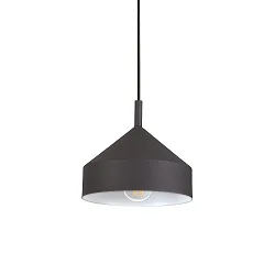 Luminaire à suspension YURTA réglable E27 IP20, noir 